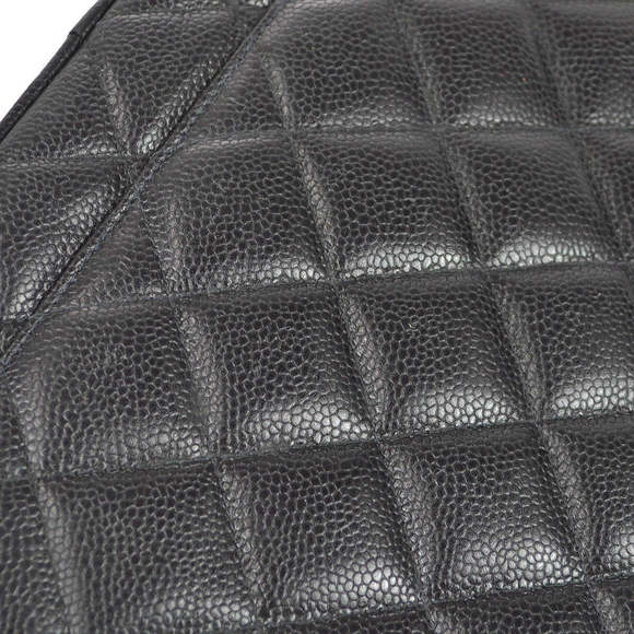 CHANEL Medallio Tote Handbag Black Caviar 77927 - Picture 7 of 10